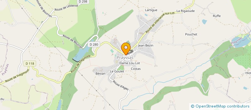 localisation de l'entreprise ROUSSEAU-2 à PRAYSSAS