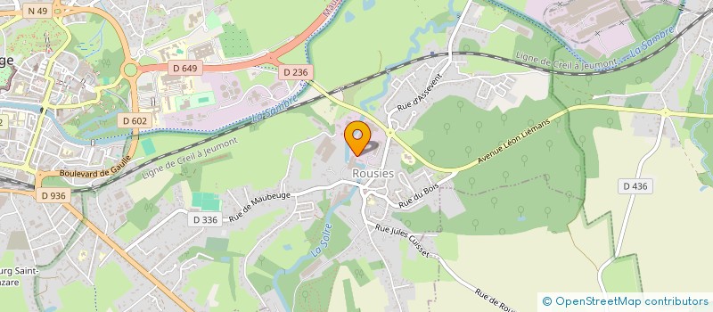 localisation de l'entreprise ROUSSEAU 2000  ROUSIES