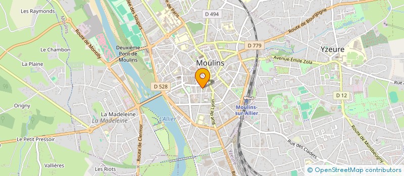 localisation de l'entreprise ROUSSEAU 35 à MOULINS