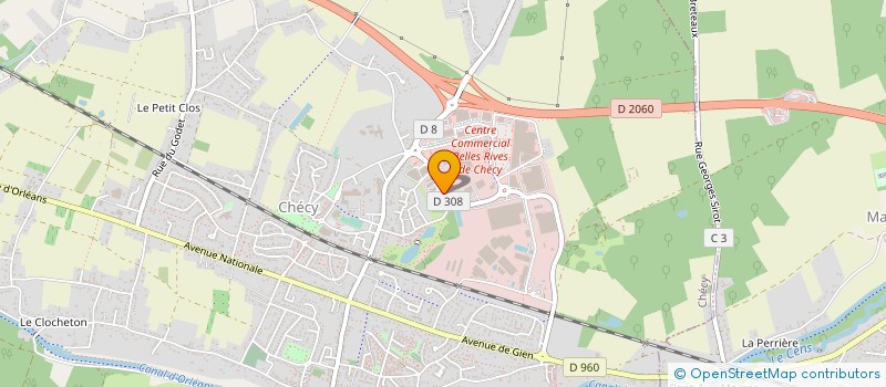 localisation de l'entreprise ROUSSEAU à CHECY