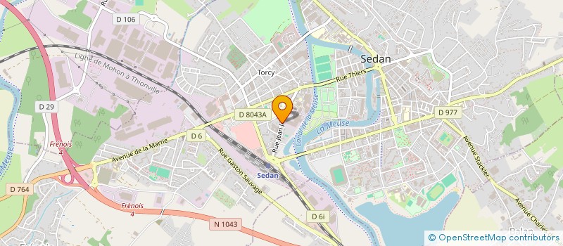 localisation de l'entreprise ROUSSEAU  SEDAN