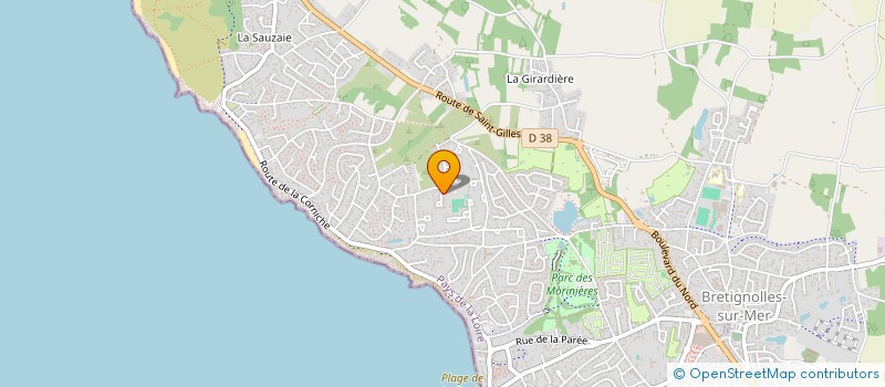 localisation de l'entreprise ROUSSEAU à BRETIGNOLLES-SUR-MER