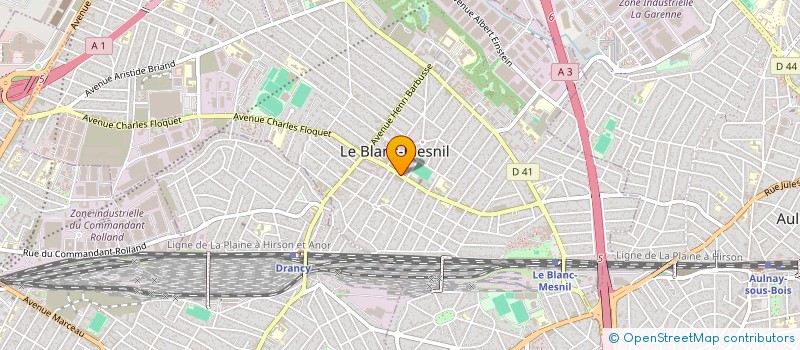localisation de l'entreprise ROUSSEAU à LE BLANC-MESNIL