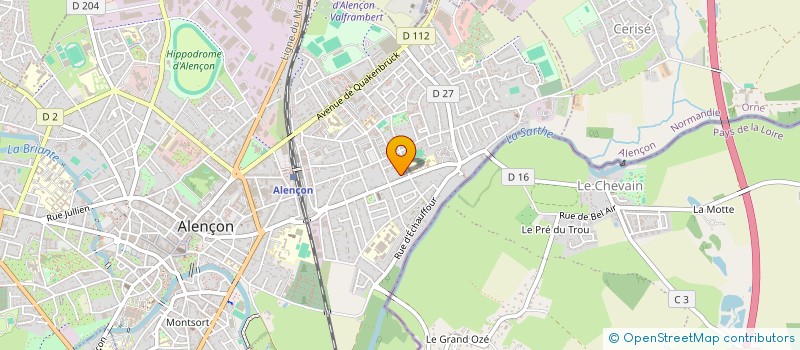 localisation de l'entreprise ROUSSEAU à ALENCON