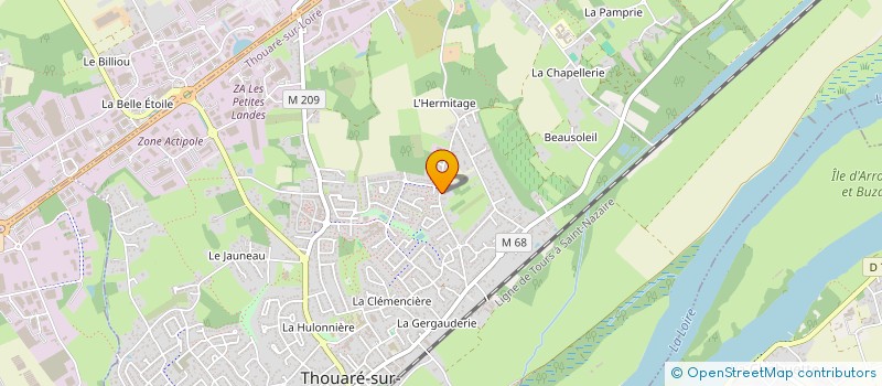 localisation de l'entreprise ROUSSEAU  THOUARE-SUR-LOIRE