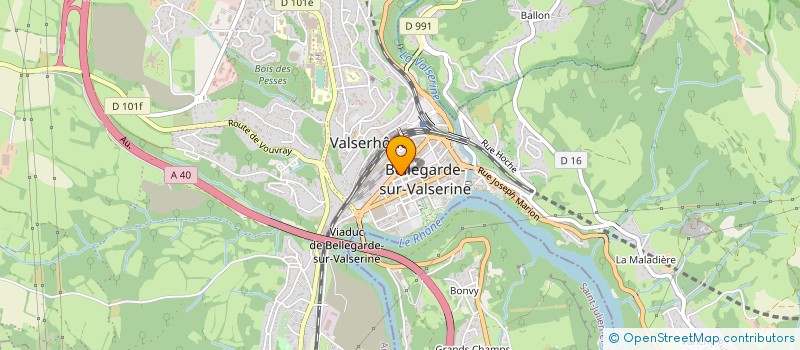 localisation de l'entreprise ROUSSEAU ALAIN SARL à VALSERHONE