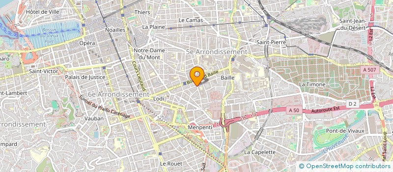 localisation de l'entreprise ROUSSEAU ARNAUD à MARSEILLE