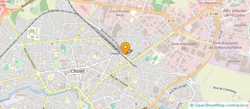 localisation de l'entreprise ROUSSEAU BLOUIN à CHOLET
