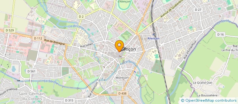 localisation de l'entreprise ROUSSEAU CHAUSSEUR à ALENCON