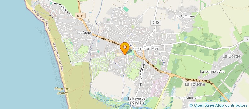 localisation de l'entreprise ROUSSEAU COTE LANDAISE à BREM-SUR-MER