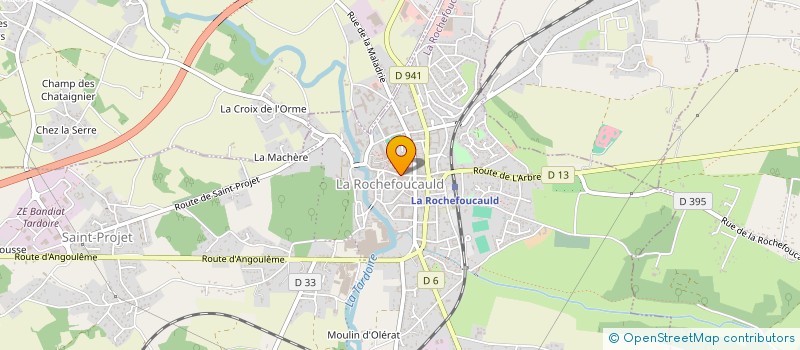 localisation de l'entreprise ROUSSEAU ELODIE à LA ROCHEFOUCAULD-EN-ANGOUMOIS