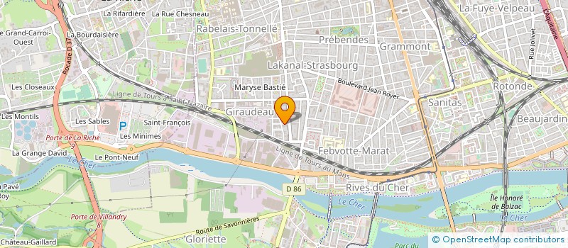 localisation de l'entreprise ROUSSEAU ET SCHORGEN à ROCHECORBON
