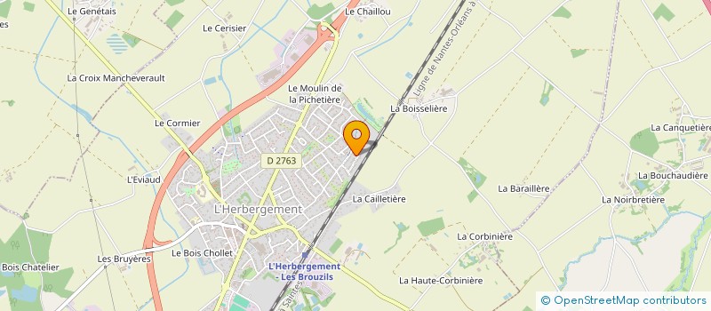 localisation de l'entreprise ROUSSEAU GRIT INDIVISION  L'HERBERGEMENT