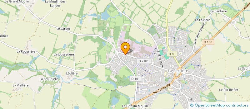 localisation de l'entreprise ROUSSEAU IMMOBILIER à LA FERRIERE