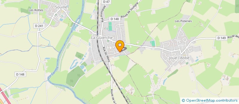 localisation de l'entreprise ROUSSEAU LUDOVIC  LA GUIERCHE