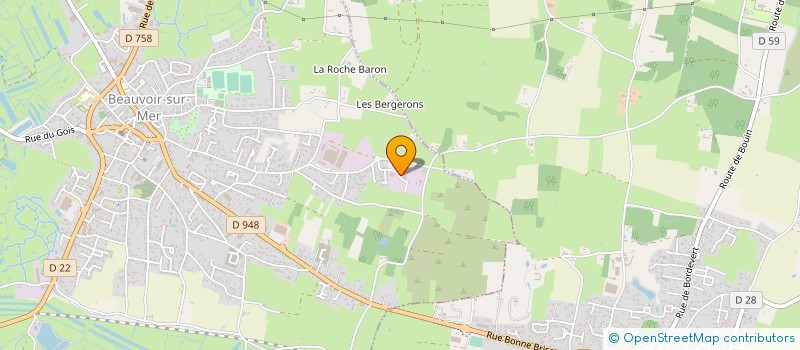 localisation de l'entreprise ROUSSEAU MACONNERIE à BEAUVOIR-SUR-MER