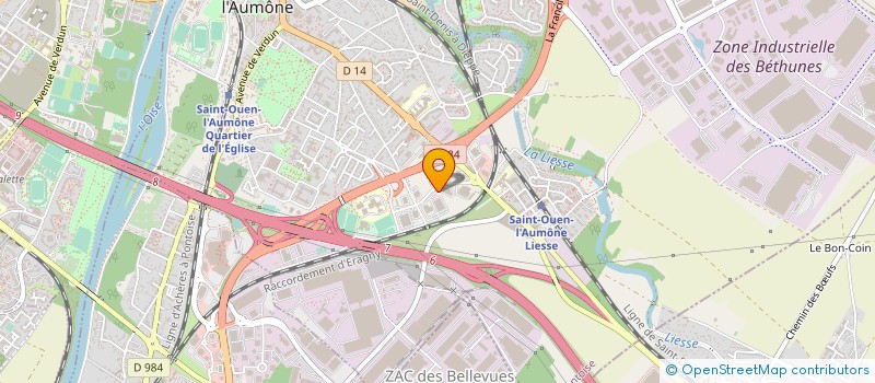 localisation de l'entreprise ROUSSEAU MOTORS  SAINT-OUEN-L'AUMONE