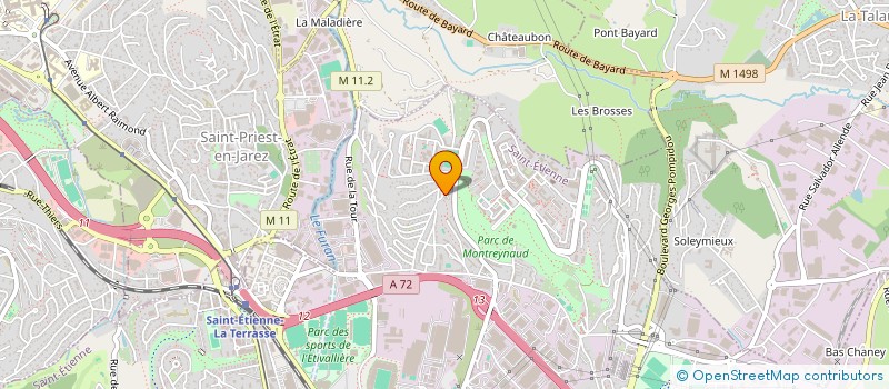 localisation de l'entreprise ROUSSEAU NEGOCE AUTO à SAINT-ETIENNE