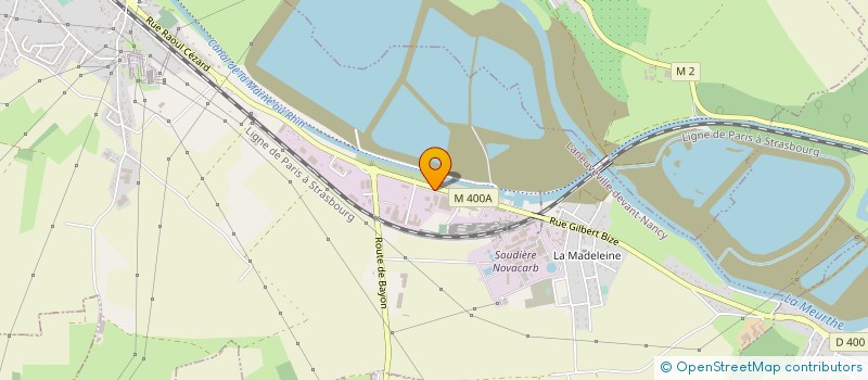 localisation de l'entreprise ROUSSEAU NEGOCE METAUX  LANEUVEVILLE-DEVANT-NANCY