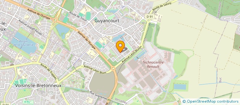 localisation de l'entreprise ROUSSEAU-TEJERINA  GUYANCOURT