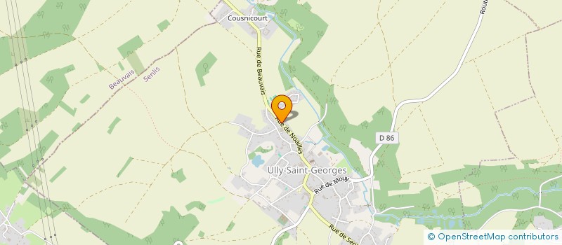 localisation de l'entreprise ROUSSEAUX-IMMO  ULLY-SAINT-GEORGES
