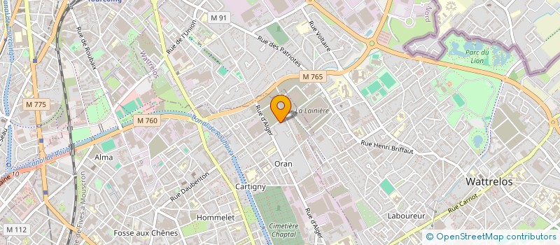 localisation de l'entreprise ROUSSEAUX RENOV  ROUBAIX