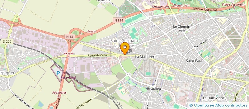 localisation de l'entreprise ROUSSEL  CAEN