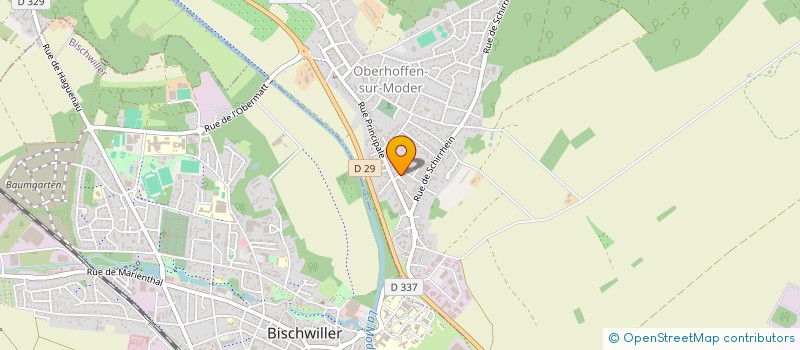 localisation de l'entreprise ROUSSEL  OBERHOFFEN-SUR-MODER