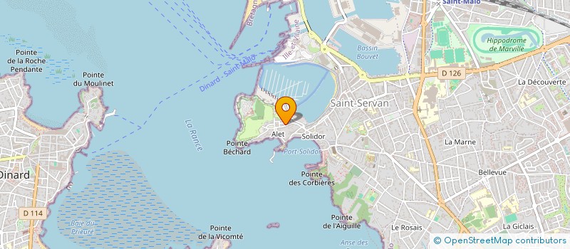 localisation de l'entreprise ROUSSEL & ASSOCIES  SAINT-MALO