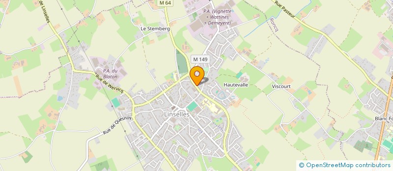 localisation de l'entreprise ROUSSEL & ASSOCIES  LINSELLES