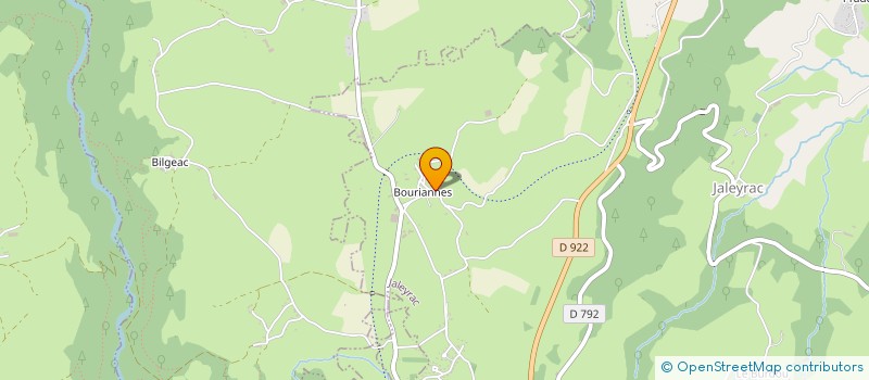 localisation de l'entreprise ROUSSEL DE PRADEL à JALEYRAC