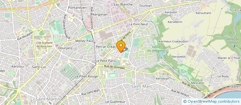 localisation de l'entreprise ROUSSEL ET ASSOCIES à BREST