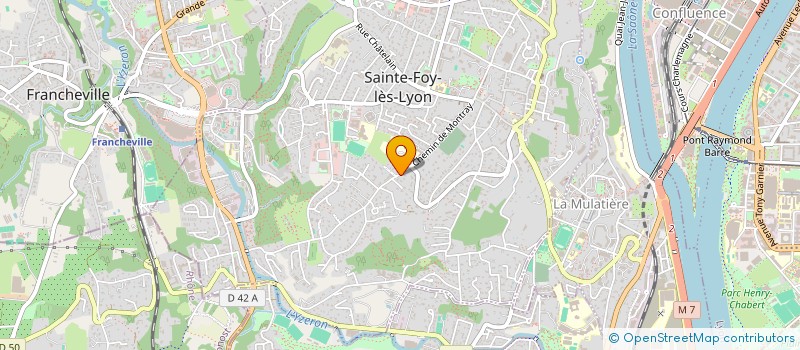 localisation de l'entreprise ROUSSEL ET COMPAGNIE  SAINTE-FOY-LES-LYON