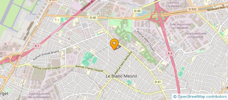 localisation de l'entreprise ROUSSEL ET FILS à LE BLANC-MESNIL