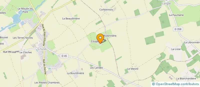 localisation de l'entreprise ROUSSEL FERMETURES à CRULAI