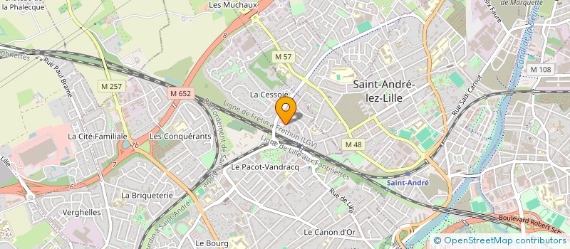 localisation de l'entreprise ROUSSEL HOLDING à LAMBERSART