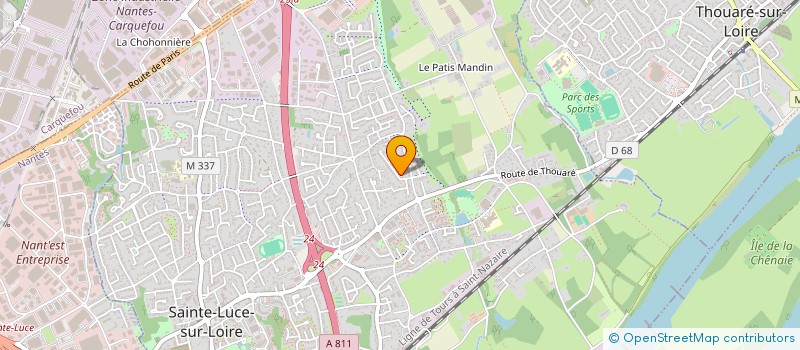 localisation de l'entreprise ROUSSEL IMMOBILIER  SAINTE-LUCE-SUR-LOIRE