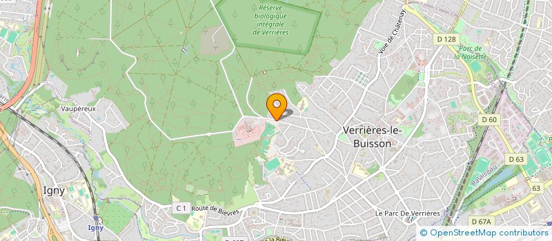 localisation de l'entreprise ROUSSEL JEAN-PIERRE & BERNARD INDIVISION  VERRIERES-LE-BUISSON