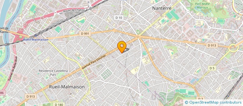 localisation de l'entreprise ROUSSEL LIMAY à NANTERRE