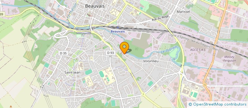 localisation de l'entreprise ROUSSEL MEUBLES  BEAUVAIS