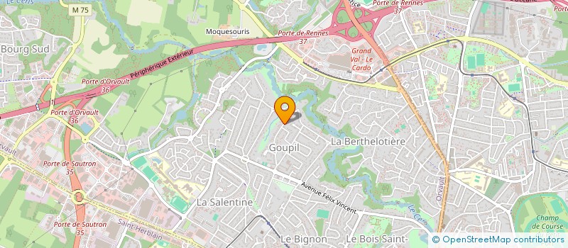 localisation de l'entreprise ROUSSEL PARTICIPATIONS à ORVAULT