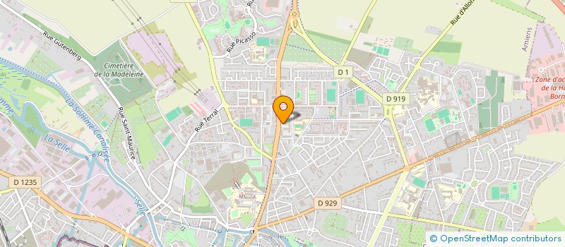 localisation de l'entreprise ROUSSEL RATSIVALAKA SCI  AMIENS