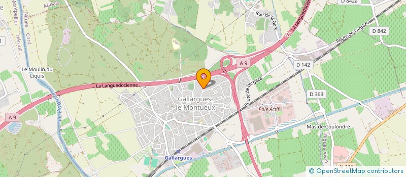 localisation de l'entreprise ROUSSEL SEBASTIEN  GALLARGUES-LE-MONTUEUX