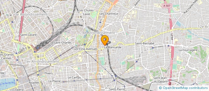 localisation de l'entreprise ROUSSEL TRAVAUX à MARSEILLE