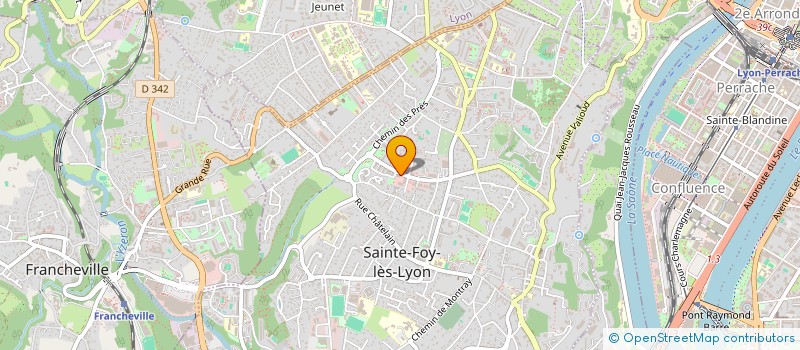 localisation de l'entreprise ROUSSELET & FRAPSAUCE  SAINTE-FOY-LES-LYON