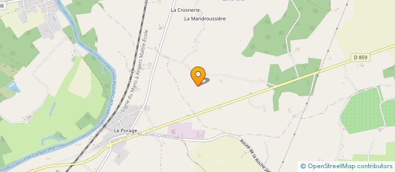 localisation de l'entreprise ROUSSELIERE  MORANNES SUR SARTHE-DAUMERAY