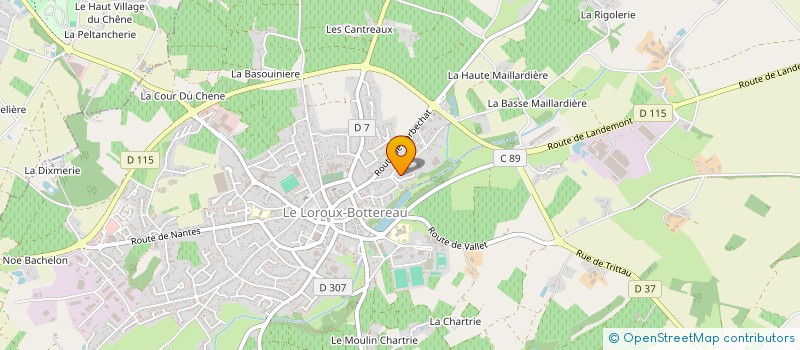 localisation de l'entreprise ROUSSELIERE SOPHIE  LE LOROUX-BOTTEREAU