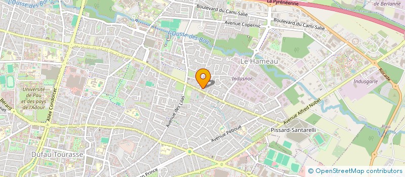 localisation de l'entreprise ROUSSELIN à PAU
