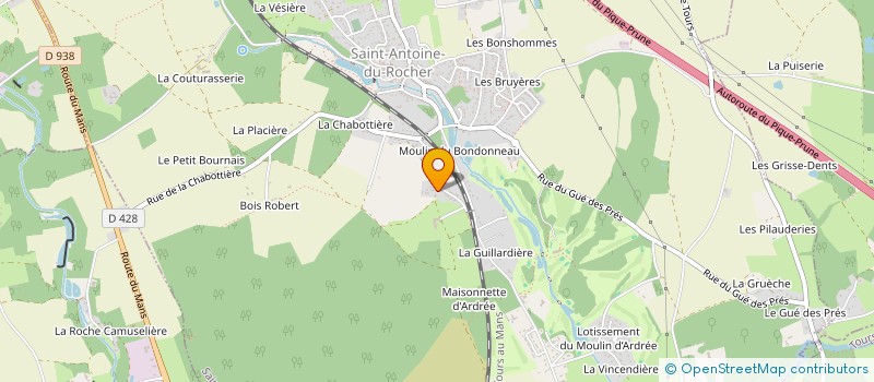 localisation de l'entreprise ROUSSELLE  SAINT-ANTOINE-DU-ROCHER