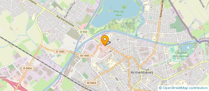 localisation de l'entreprise ROUSSELLE INDUSTRIE SA  ARMENTIERES